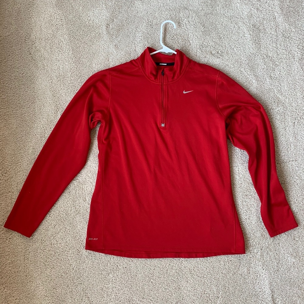 Red Nike Men’s Quarter zip